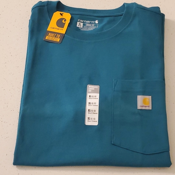 Carhartt Women’s Loose Fit Heavyweight Short-Sleeve Pocket T-Shirt XL - Picture 3 of 5